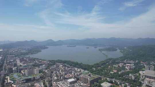 浙江杭州城市风光航拍