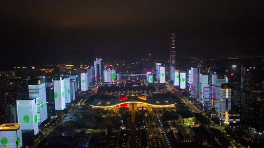 【正版4K素材】2023年深圳春节灯光秀3视频素材模板下载