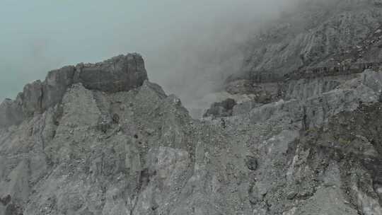 Ijen，火山，烟雾，岩石