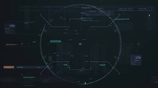 大数据HUD科幻科技屏幕操作系统交互UI视频素材模板下载