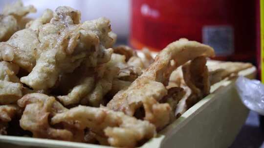 做饭椒盐蘑菇餐饮晚饭午饭炸货饮食餐饮美食