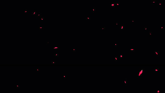 花瓣飘落带通道