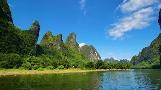 广西美景 桂林山水 漓江风光 漓江漂流