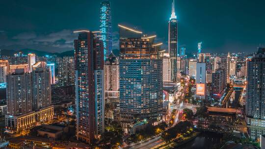 深圳_万象城_京基一百_地王大厦_夜景4K