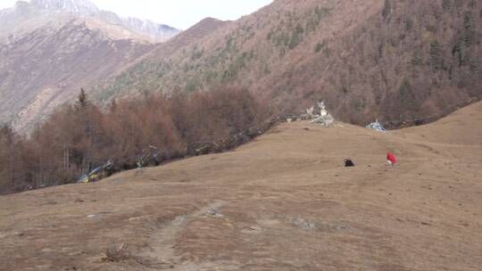 四姑娘山景区的雪山风光