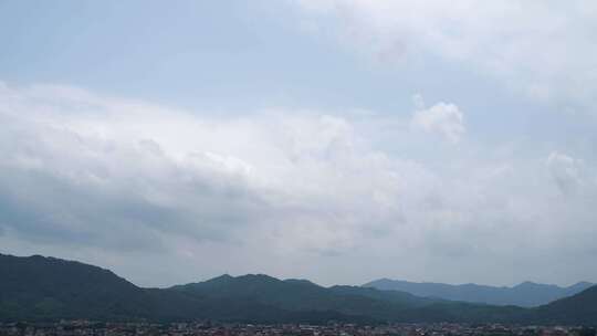 山云延时蓝天白云山延时远山风景天空云朵