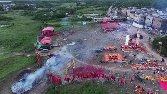 中国广东省汕尾市陆丰市曲清村孟兰胜会