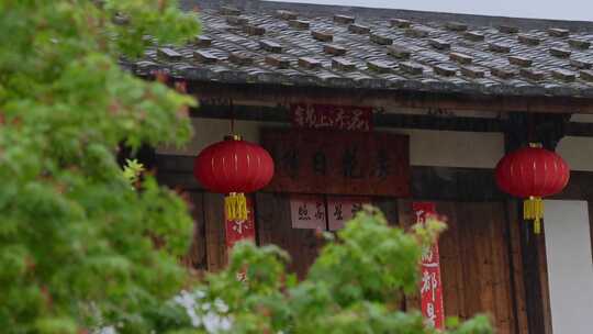 下雨天暴雨雨水大雨雨滴雨景视频素材模板下载