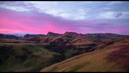 紫色绝美夕阳