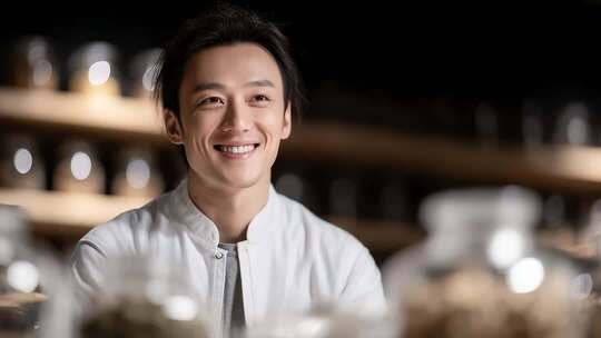 中医师的微笑传递健康与信任