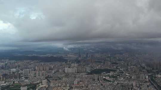 雨后东莞城区景观航拍