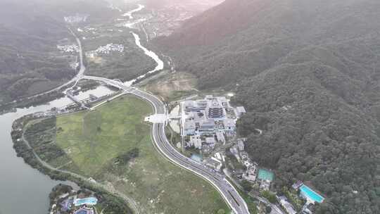 广州国家版本馆航拍国家博物馆建筑风光风景