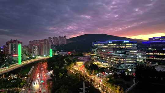 大连腾飞软件夜景航拍