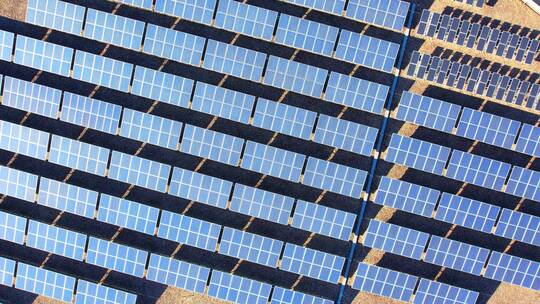 光伏太阳能电站可持续能源环境保护太阳能视频素材模板下载
