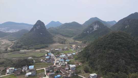 广西柳州塞隆妙景屯农村航拍