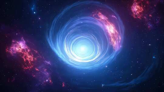 宇宙穿梭时空隧道空镜4K