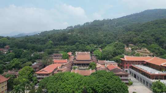 航拍福建莆田南山广化寺