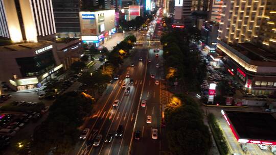 深圳CBD夜景航拍