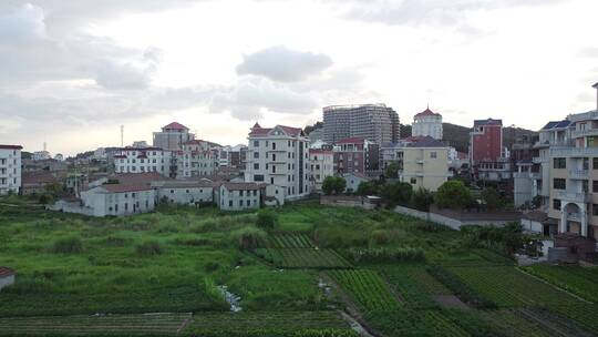 大气 航拍 福建 莆田 秀屿 乡村 建筑 风景