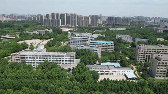 航拍山东聊城大学东校区