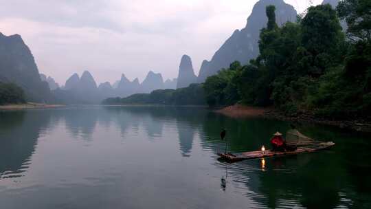 桂林山水喀斯特地貌风光