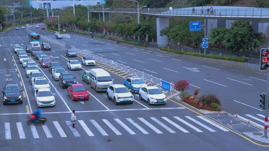 城市路口车流延时