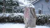 武汉武昌红巷五大会址雪景高清在线视频素材下载