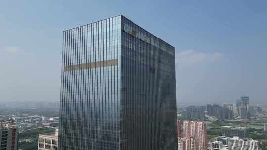 西咸新区丝路金融中心大楼航拍4K