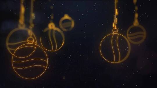 绚丽时尚光条粒子动画圣诞派对AE模版