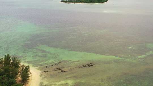 大海海岛码头海滩马来西亚蓝色海边