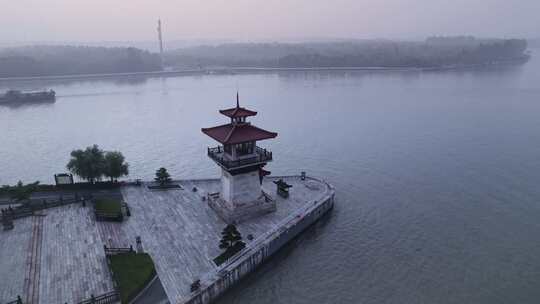 上海松江浦江之首旅游景区视频素材模板下载