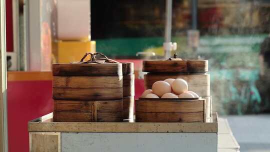 早餐 夜宵 小吃 食品 街道 视频 素材