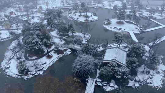 隋唐洛阳城九洲池雪景合集