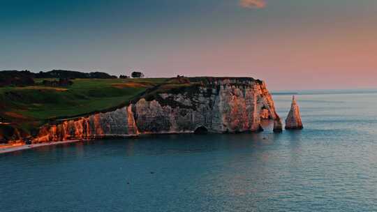 Etretat，诺曼底，海岸，海