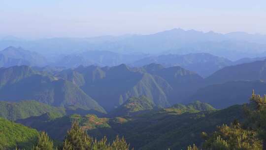 杭州临安大明山牵牛岗群山风景