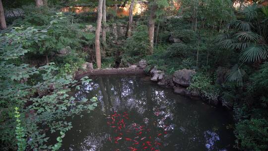 杭州飞来峰永福寺禅院风景