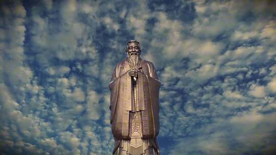 【延时合集】孔子塑像