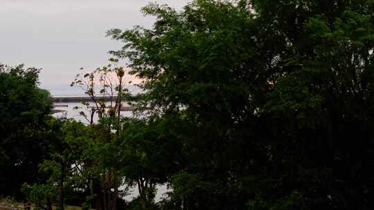苏州太湖西山景区岛屿桥梁航拍视频素材模板下载
