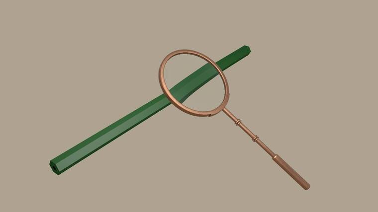 C4D放大镜建模渲染 C4D放大镜建模渲染