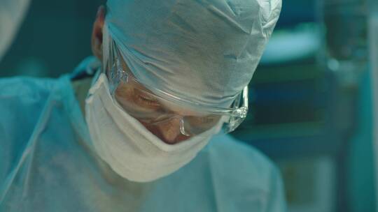 外科医生在看监视器视频素材模板下载