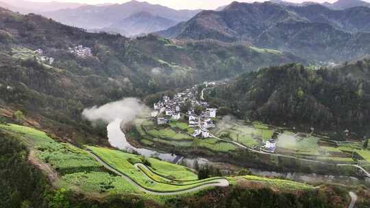 石潭云雾 石潭村 歙县 安徽山水 村落