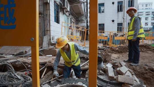 市政建设城市改造下水道窨井砖砌施工