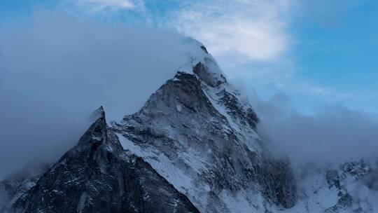 珠穆朗玛峰雪峰 雪山