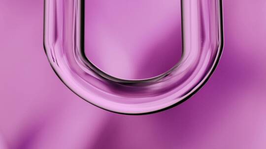 实验美妆萃取u型管紫色视频素材模板下载