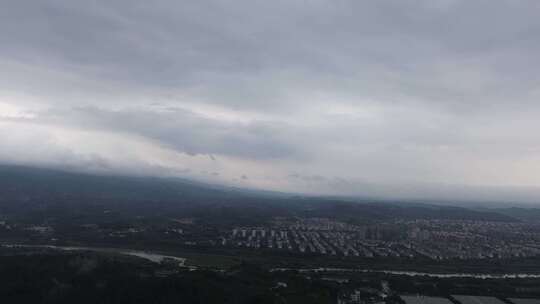 绵阳北川附近的大山与村庄