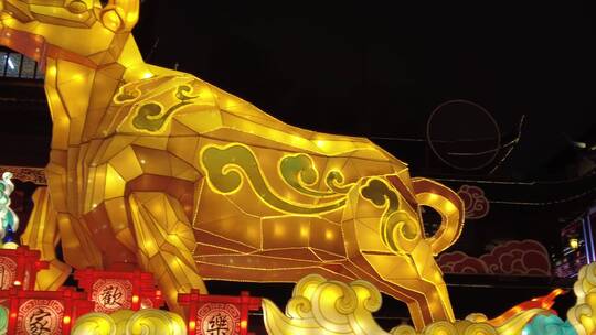 上海豫园城隍庙夜市实拍视频素材模板下载
