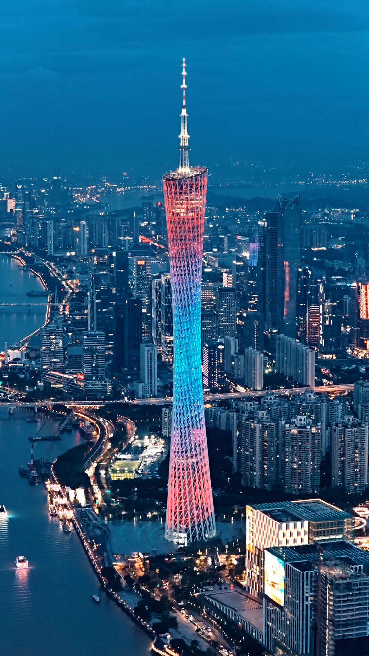 广州竖屏夜景