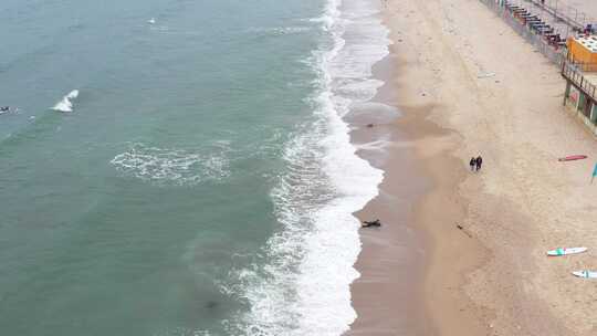 大海、沙滩、海浪、浪花