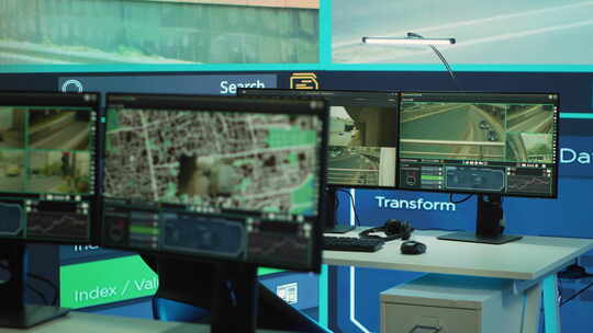 交通管理指挥中心视频素材模板下载