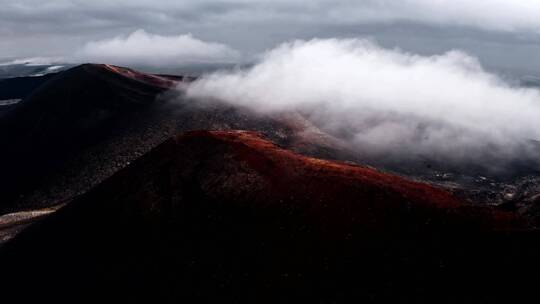 俄罗斯托尔巴赫的火山视频素材模板下载